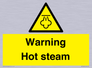 Warning Hot steam